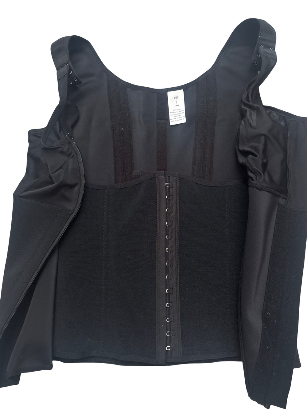 SHAPSHE Corset Waist Trainer Women Shapewear Tummy Control Workout Faja Black L - Picture 8 of 12